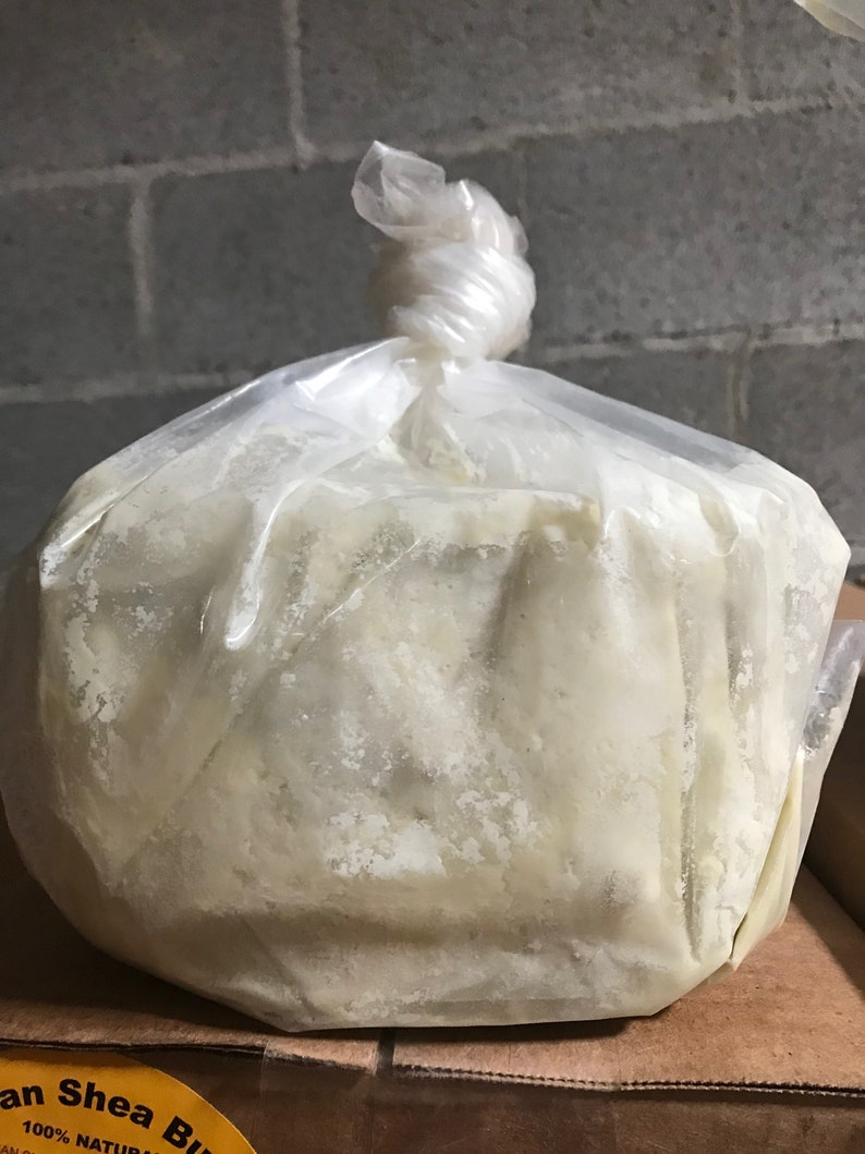 25 LB. BOX OF SHEA BUTTER WHITE