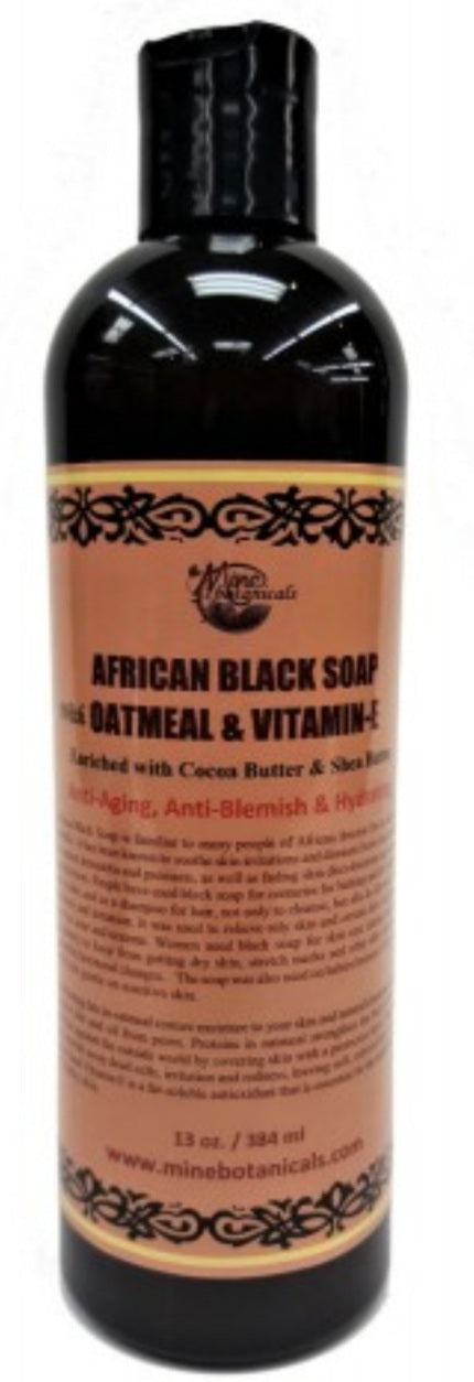 AFRICAN BLACK LIQUID SOAP WITH OATMEAL & VITAMIN E